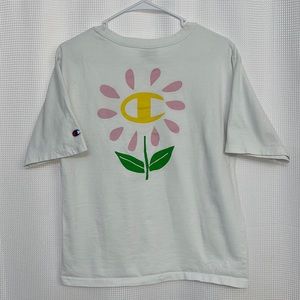 Champion Size Small Flower Logo Tee
